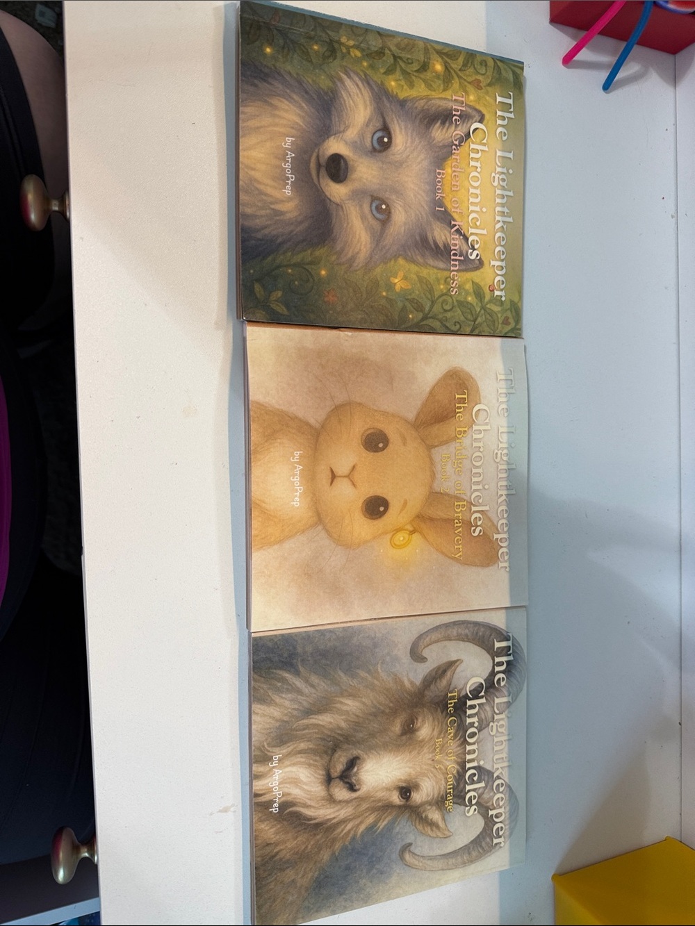 Children's Book Set - Beige, Gray, Green Covers